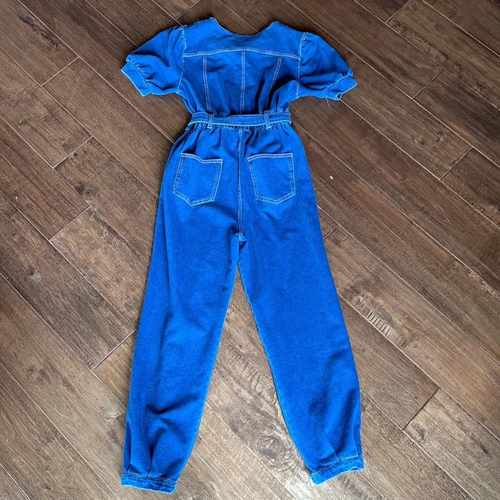 Habitual Kid Denim Romper - Picture 3 of 3